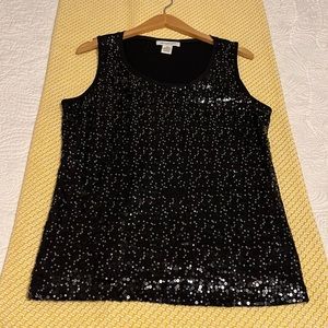 NWOT - Womens Sequined sleeveless top